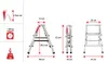 Baulich | Haushaltsleiter - Aluminium - 2x3 Stufen - Max. Produktbild-Vorschau 2