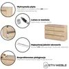 STIV Möbel | Komoda z 6 szufladami | Dąb Sonoma | 100 cm | Podgląd zdjęcia produktu 3