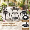 COSTWAY Set di mobili da giardino 3 pezzi, tavolo da Anteprima dell’immagine prodotto 5