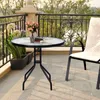 GOPLUS Beistelltisch rund, Ø70cm Gartentisch Metall mit Produktbild-Vorschau 2