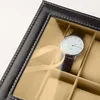 Uhrenbox Uhrenkoffer mit Glasfenster bis 12 Uhren und Produktbild-Vorschau 12