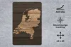 MuchoWow® Mauspad Mousepad Karte - Niederlande - Holz 40x60 Produktbild-Vorschau 2