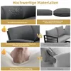Collage of images showing material and filling quality of a sofa. Produktbild-Vorschau
