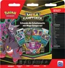The image shows the packaging of a Pokémon Mega-Kampfdeck featuring Mega-Gengar-ex. It displays the product's artwork, branding, and a list of contents. Produktbild-Vorschau