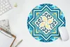 MuchoWow® Mauspad Mousepad Formen - Blau - Gelb 30x30 cm - Produktbild-Vorschau 5