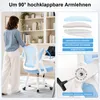 Bürostuhl ergonomisch mit Mesh-Rückenlehne, 90° klappbare Produktbild-Vorschau 7
