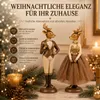 formano Hirschpaar Dekofigur 2er Set 30 cm Produktbild-Vorschau 2