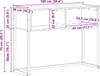 vidaXL Bijzettafeltje, handgemaakt, eikenhout, 100 x 36 x Productafbeelding-voorbeeld 8