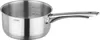 A stainless steel saucepan with a handle is shown against a white background. Produktbild-Vorschau