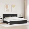 vidaXL Cadre de lit noir 200 x 200 cm Pin massif Voir les images du produit 3
