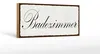 Holzschild Hinweis 27x10cm Badezimmer Produktbild-Vorschau 1