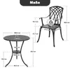 Avestar 3-teiliges Bistroset aus Aluminiumguss, Gartenmöbel Produktbild-Vorschau 3