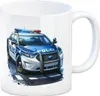 Polizeiauto mit Blaulicht Kaffeebecher Produktbild-Vorschau 1