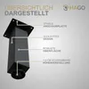 HAGO24 Tischbeine Set 4 Stück Möbelfuß Stahl Schwarz 8x8cm Produktbild-Vorschau 7