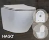 HAGO24 Spülrandloses Hänge-WC Keramik Nano-Beschichtung Produktbild-Vorschau 1