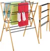 Relaxdays Wäscheständer, klappbar, 12 Stangen, HxBxT: 93 x Produktbild-Vorschau 1