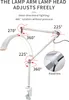 Andoer HD-M3X Stolné LED video svetlo Half Moon Filling Náhľad obrázku produktu 10