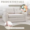 okwish Zweisitziges Sofa,Modulares Sofa mit Getränkehaltern Produktbild-Vorschau 4