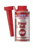 A can of Liqui Moly Diesel Ruß-Stop additive with a red applicator nozzle attached. Produktbild-Vorschau