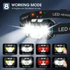 LED-hoofdlamp, oplaadbaar, 2 stuks, superheldere hoofdlamp Productafbeelding-voorbeeld 3