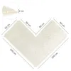 WohnDirect narożny dywanik kąpielowy PARIS Cream 100 x 100 Podgląd zdjęcia produktu 3