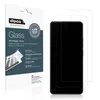 A product shot of screen protectors for a smartphone, displayed next to their packaging. Produktbild-Vorschau
