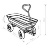 Bollerwagen ‘Corfinio’ kippbar 111 x 51 cm max. 250 kg Produktbild-Vorschau 3