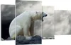 Bild auf Leinwand - Leinwandbild - Bär Tiere Wasser Eis - Produktbild-Vorschau 1