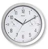 MEBUS Quarz-Wanduhr analog mit Thermometer / Hygrometer Náhľad obrázku produktu 2
