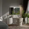Rechteckiger Badezimmerspiegel mit LED-Beleuchtung und Produktbild-Vorschau 6