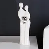 Skulptur Paar mit Herz aus Keramik 39 cm Kunst Art Figur Produktbild-Vorschau 4