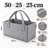 2 Stück Filztaschen Hellgrau Einkaufstasche Kaminholztasche Produktbild-Vorschau 5