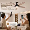 Ventilatore a soffitto da 132 cm con illuminazione e Anteprima dell’immagine prodotto 5