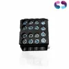 A close-up studio shot of a black electrical connector with multiple silver screws, set against a white background. Produktbild-Vorschau
