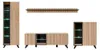 Wohnwand Anbauwand LIAM mit Lamellen und LED und Push - Produktbild-Vorschau 13