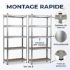 IvoQ Étagères de rangement lot de 2 – 180 x 90 x 40 cm – Voir les images du produit 5
