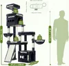 Bardzo Duży Drapak Dla Kotów 184 Cm Z 2 Domkami 2 Koszami Podgląd zdjęcia produktu 5