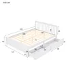Flieks Dřevěná postel s rámem pro manželskou postel 140x200 Náhled obrázku produktu 4