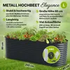 TTL GARDEN Hochbeet ELEGANCE L 240x80x80cm Anthrazit – Produktbild-Vorschau 2