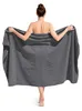 altego Badetuch groß 100x180 cm Schwarz - Badehandtuch Produktbild-Vorschau 1