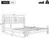 STILVORA Polsterbett 180x200 Jugendbett mit Lattenrost&und Produktbild-Vorschau 7