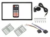 A collection of car audio accessories laid out on a white background. Podgląd zdjęcia produktu