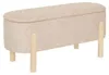 Muka-sitzbank mit stauraum, oval, 1-sitzer, beige  - Produktbild-Vorschau 1