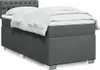 Boxspringbett mit Matratze Dunkelgrau 90x200 cm Stoff Produktbild-Vorschau 2