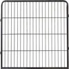 A black metal pet playpen gate against a white background. Produktbild-Vorschau