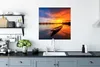 MuchoWow® Poster Boot - Wasser - Sonnenuntergang - Orange - Produktbild-Vorschau 3