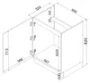 Küchenunterschrank 60 cm - Beige matt - Universelle Produktbild-Vorschau 7