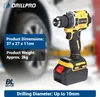 Drillpro Akku-Bohrschrauber 120Nm Brushless Motor 2-Gang Produktbild-Vorschau 2