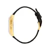 A side view of a gold and black watch on a white background. Podgląd zdjęcia produktu