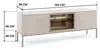 Modernes Geriffeltes TV-Board LAGOS RTV3D Kaschmir Matt LED Produktbild-Vorschau 3